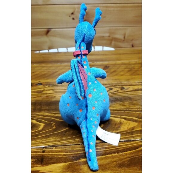 Stuffy Proud Dragon Plush Disney Doc McStuffins Blue Orange Spots Stuffed Small - Picture 4 of 9